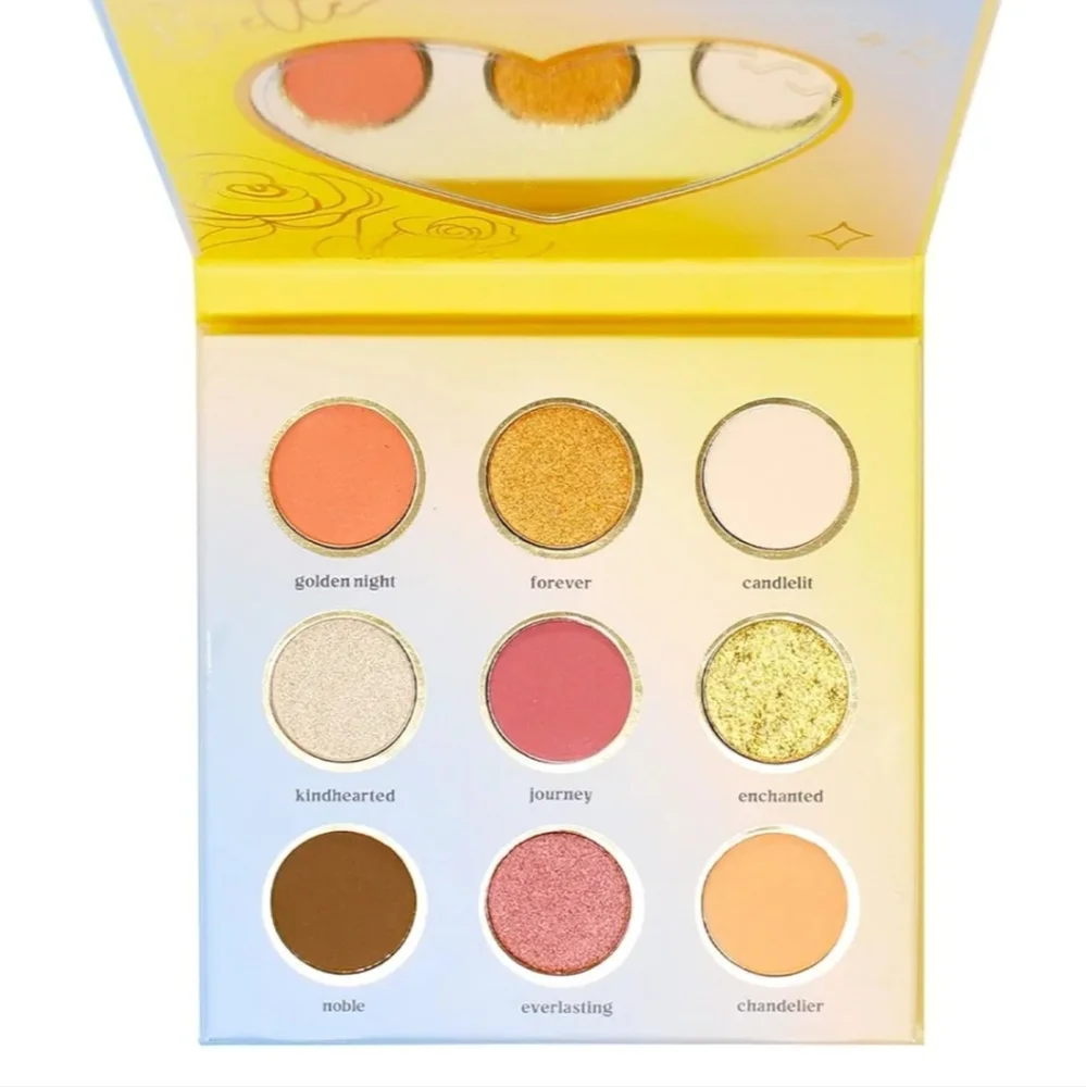 NEW Disney x The Creme Shop Belle Enchanted Rose Eyeshadow Pallet